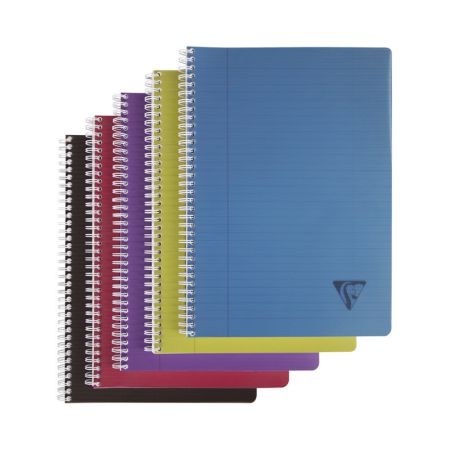 Blok kroužkový Clairefontaine Linicolor intesive A4 - linka / 90 listů / mix barev Blok kroužkový Clairefontaine Linicolor intesive A4 - linka / 90 listů / mix barev