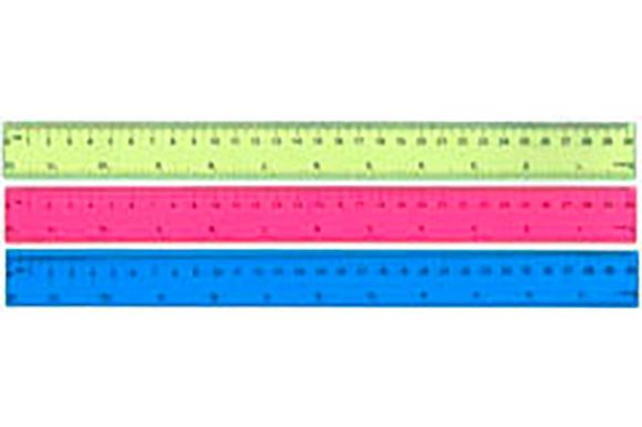 Pravítko 30 cm Fandy - mix barev