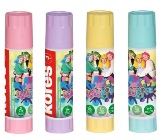 Lepicí tyčinka Kores PASTEL LOLLIPOPZ - 20g / mix barev