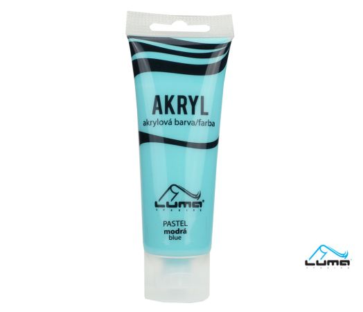 Akrylová barva LUMA - PASTEL / 75 ml / modrá