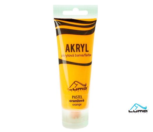 Akrylová barva LUMA - PASTEL / 75 ml / oranžová