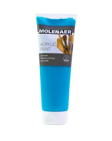 Akrylová barva Molenaer - 250 ml / tyrkysová