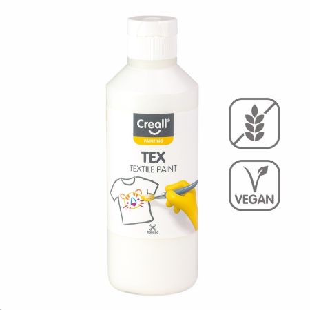 Textilní barva Creall Tex - 250 ml / bílá Textilní barva Creall Tex - 250 ml / bílá