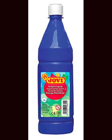 Tekuté temperové barvy JOVI PREMIUM v lahvi - 1000 ml / tmavě modrá