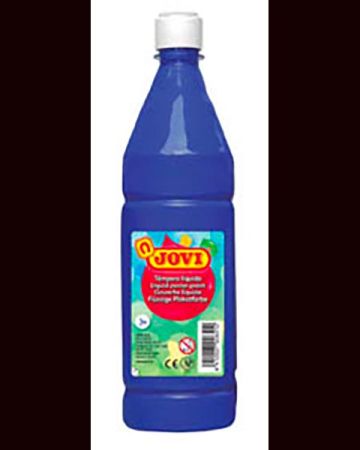 Tekuté temperové barvy JOVI v lahvi - 1000 ml / tmavě modrá