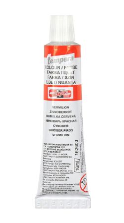 Temperové barvy - rumělka červená / tuba 16 ml