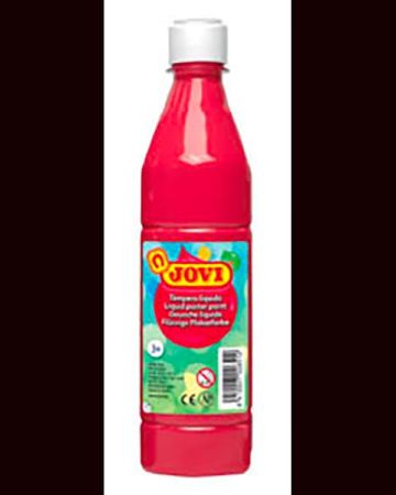 Tekuté temperové barvy JOVI PREMIUM v lahvi - 500 ml / červená