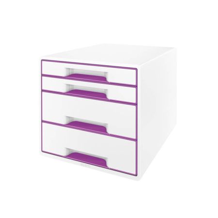 Zásuvkový box Leitz WOW - 2+2 zásuvky / fialová Zásuvkový box Leitz WOW - 2+2 zásuvky / fialová