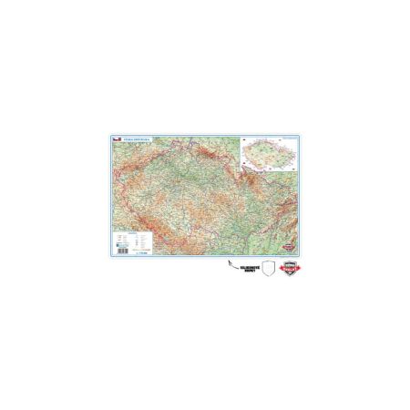 Pracovní podložky dekorované - jednostranná / mapa Česká republika Pracovní podložky dekorované - jednostranná / mapa Česká republika