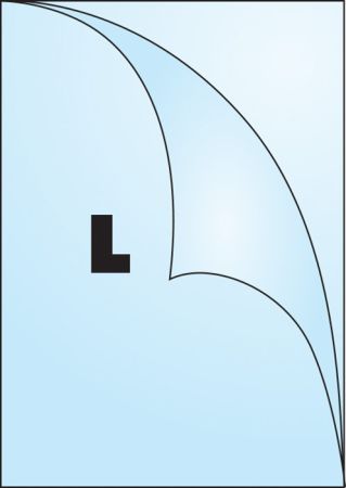 Zakládací obal tvar L - tvar L / A4 matný / 115 my / 10 ks