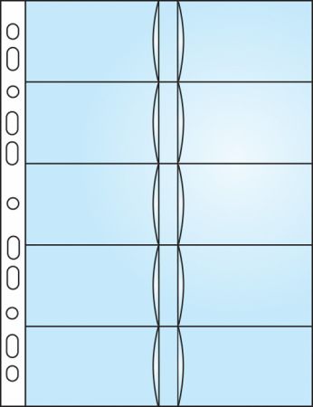 Závěsný obal Bantex - A4 silný / obal na 20 ks vizitek / 10 ks