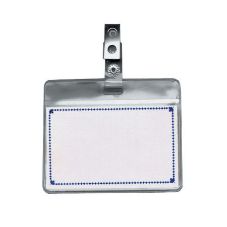 Jmenovka s klipem - 6 x 9 cm / na šířku / s klipem Jmenovka s klipem - 6 x 9 cm / na šířku / s klipem
