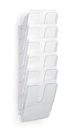 Držáky na prospekty Flexiplus - 6 / A4 / čirý / na výšku