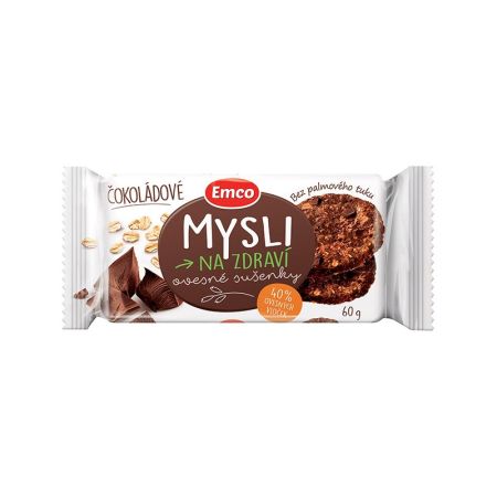 EMCO ovesné sušenky - čokoládové / 60 g EMCO ovesné sušenky - čokoládové / 60 g