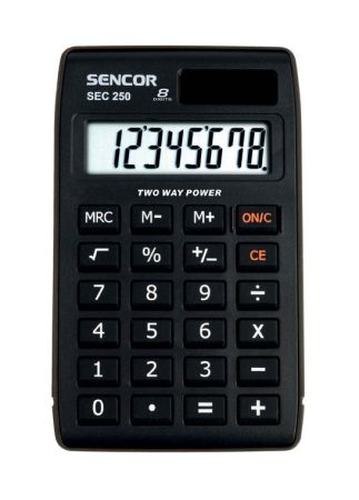 Kalkulačka Sencor SEC 250 displej 8 míst