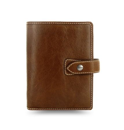 Diář Filofax Malden - kapesní / oříškově hnědá