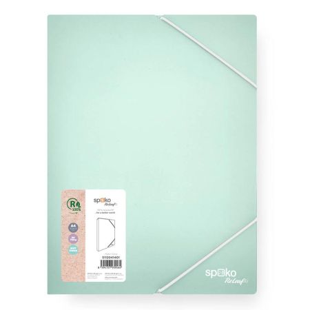 Box na spisy A4 Spoko ReLeaf Soft touch s gumou - mentolová Box na spisy A4 Spoko ReLeaf Soft touch s gumou - mentolová