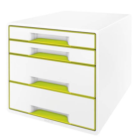 Zásuvkový box Leitz WOW - 2+2 zásuvky / zelená