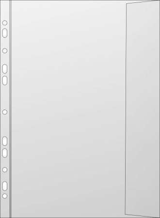 Závěsný obal Copy s kapsou - B4 matný / 110 my / 50 ks Závěsný obal Copy s kapsou - B4 matný / 110 my / 50 ks