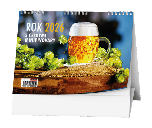 Kalendář stolní obrázkový Rok s českými pivovary / BSE10