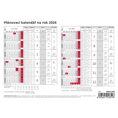 Plánovací karta A5 / S71
