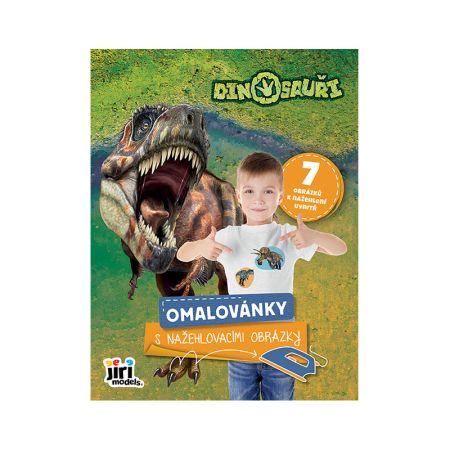 Omalovánky s nažehlovacími obrázky - Dinosauři Omalovánky s nažehlovacími obrázky - Dinosauři