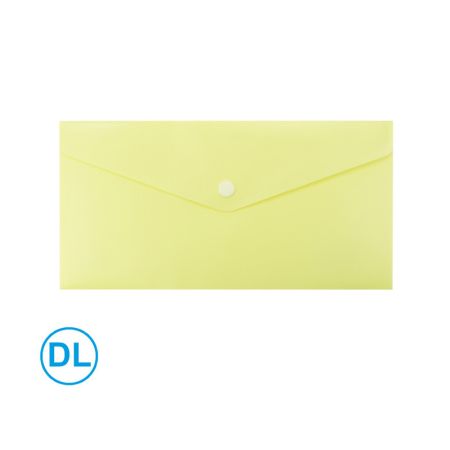 Spisové desky s drukem LUMA - DL / pastelová žlutá Spisové desky s drukem LUMA - DL / pastelová žlutá