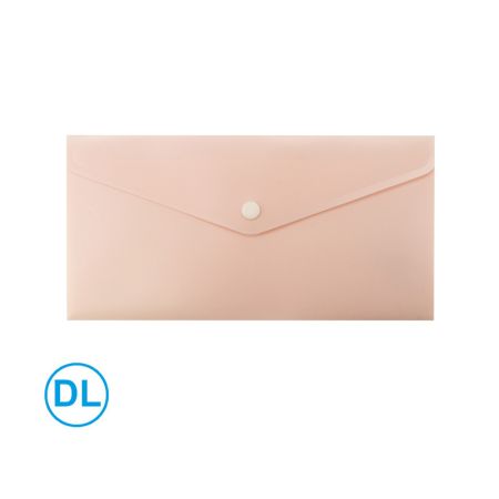 Spisové desky s drukem LUMA - DL / pastelová oranžová Spisové desky s drukem LUMA - DL / pastelová oranžová