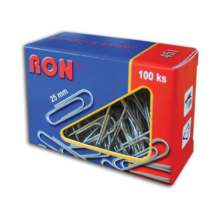 Dopisní spony RON - 25 mm / 100 ks