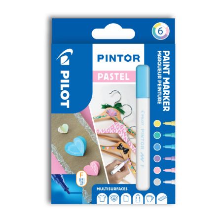 Popisovač Pilot Pintor F Pastel / sada 6 ks Popisovač Pilot Pintor F Pastel / sada 6 ks