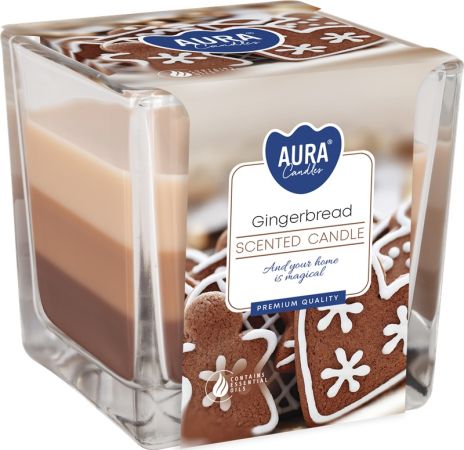 Vonná svíčka tříbarevná - Gingerbread Vonná svíčka tříbarevná - Gingerbread