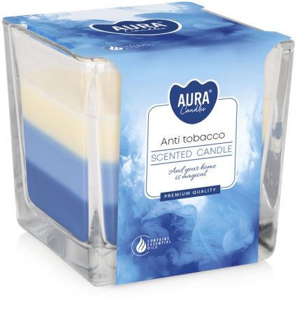 Vonná svíčka tříbarevná - Antitabák Vonná svíčka tříbarevná - Antitabák