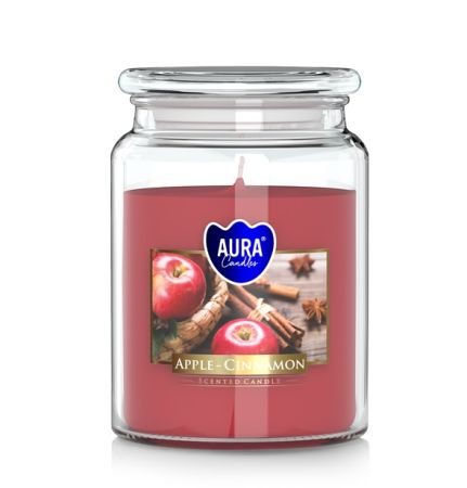 Vonná svíčka v dóze Maxi - Jablko a skořice Vonná svíčka v dóze Maxi - Jablko a skořice