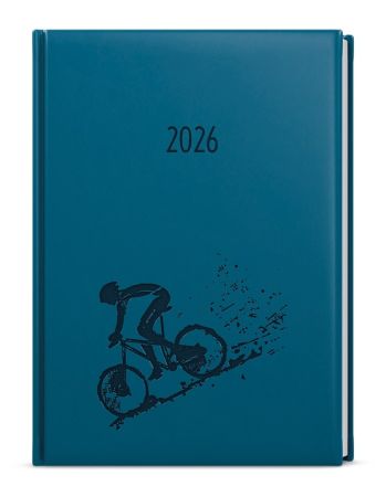 Diář VIVELLA s ražbou - B6 / týdenní / petrolejová / kolo
