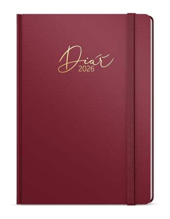 Diář LUXI - A5 / týdenní / bordó