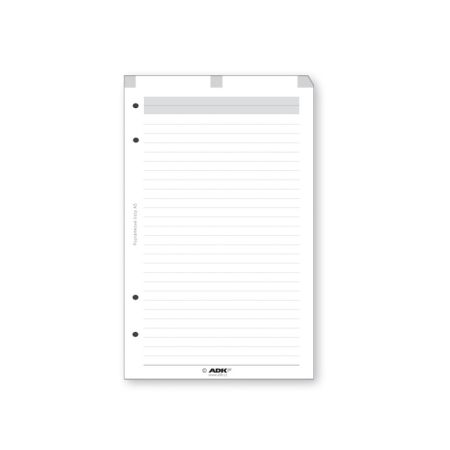 Náhradní vložky do diářů ADK - A6 / poznámkové listy / 25 listů