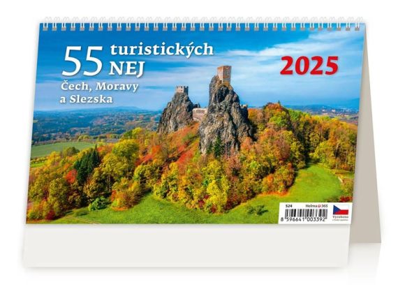 Kalendář stolní obrázkový 55 turistických nej… / S24