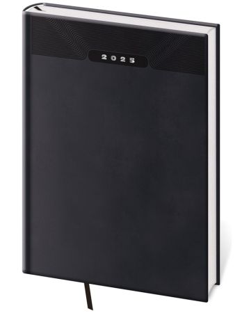 Diář PRINT CLASSIC - A5 / denní / černá