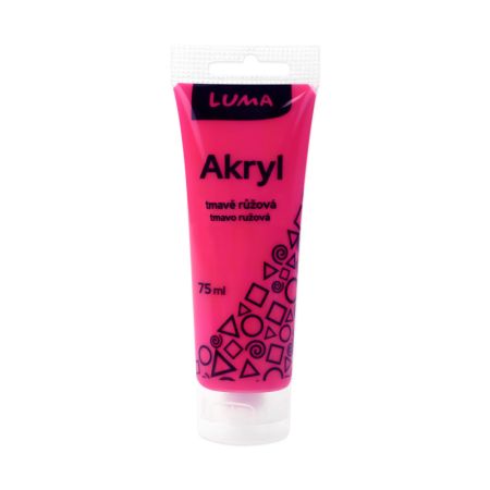 Akrylová barva LUMA - 75 ml / tmavě růžová
