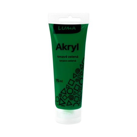 Akrylová barva LUMA - 75 ml / tmavě zelená Akrylová barva LUMA - 75 ml / tmavě zelená