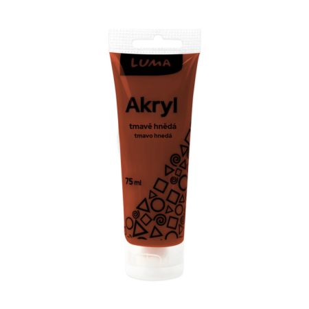 Akrylová barva LUMA - 75 ml / tmavě hnědá Akrylová barva LUMA - 75 ml / tmavě hnědá
