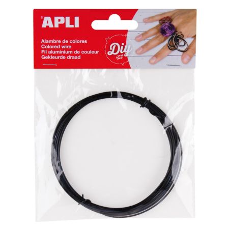Modelovací drát APLI černý / šířka 1,5mm / délka 5m Modelovací drát APLI černý / šířka 1,5mm / délka 5m