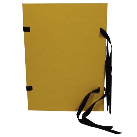 Spisové desky s tkanicí prešpánové - žlutá