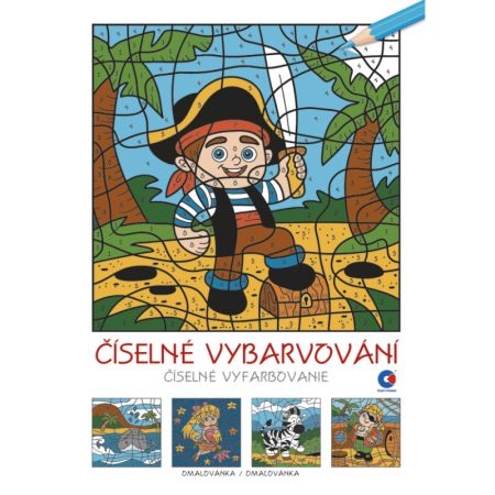 Omalovánky A4 - Číslené vybarvování Omalovánky A4 - Číslené vybarvování