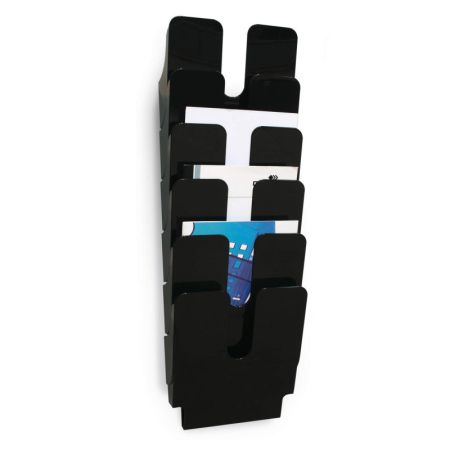 Držáky na prospekty Flexiplus - 6 / A4 / černý / na výšku Držáky na prospekty Flexiplus - 6 / A4 / černý / na výšku