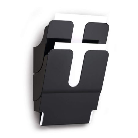 Držáky na prospekty Flexiplus - 2 / A4 / černý / na výšku Držáky na prospekty Flexiplus - 2 / A4 / černý / na výšku