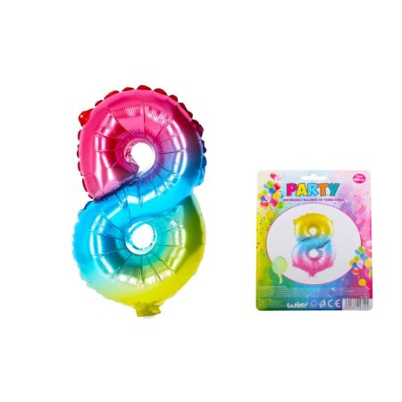 Balónek nafukovací č.8 / duhový