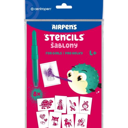 Šablony pro foukací fixy Centropen 9996 - L / motivy pro holky Šablony pro foukací fixy Centropen 9996 - L / motivy pro holky