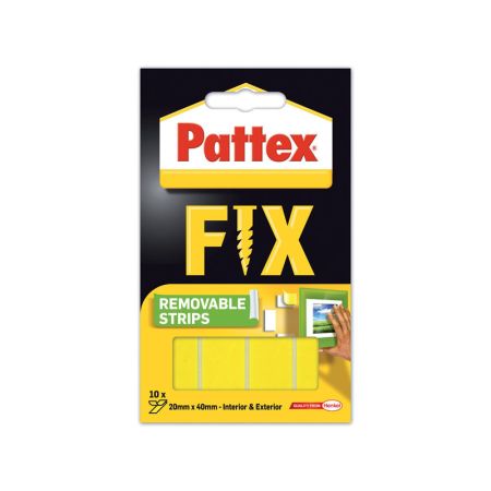 Montážní oboustranné proužky Pattex Super Fix - 4 x 2 cm / 10 ks Montážní oboustranné proužky Pattex Super Fix - 4 x 2 cm / 10 ks