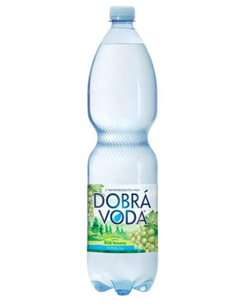 Dobrá voda s příchutí - bílé hrozny / neperlivá / 1,5 l